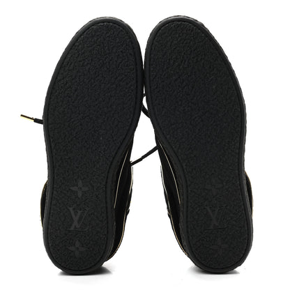 Louis Vuitton Suede Fold Over Sneakers 35.5 Black 5 of 9