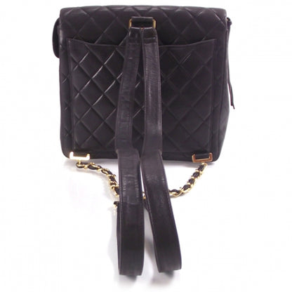 Chanel Lambskin Quilted Backpack Black 6 of 15