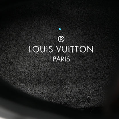 Louis Vuitton Suede Calfskin Crocodile Embossed Patent Monogram Laureate Platform Desert Boots 37 Taupe 6 of 9