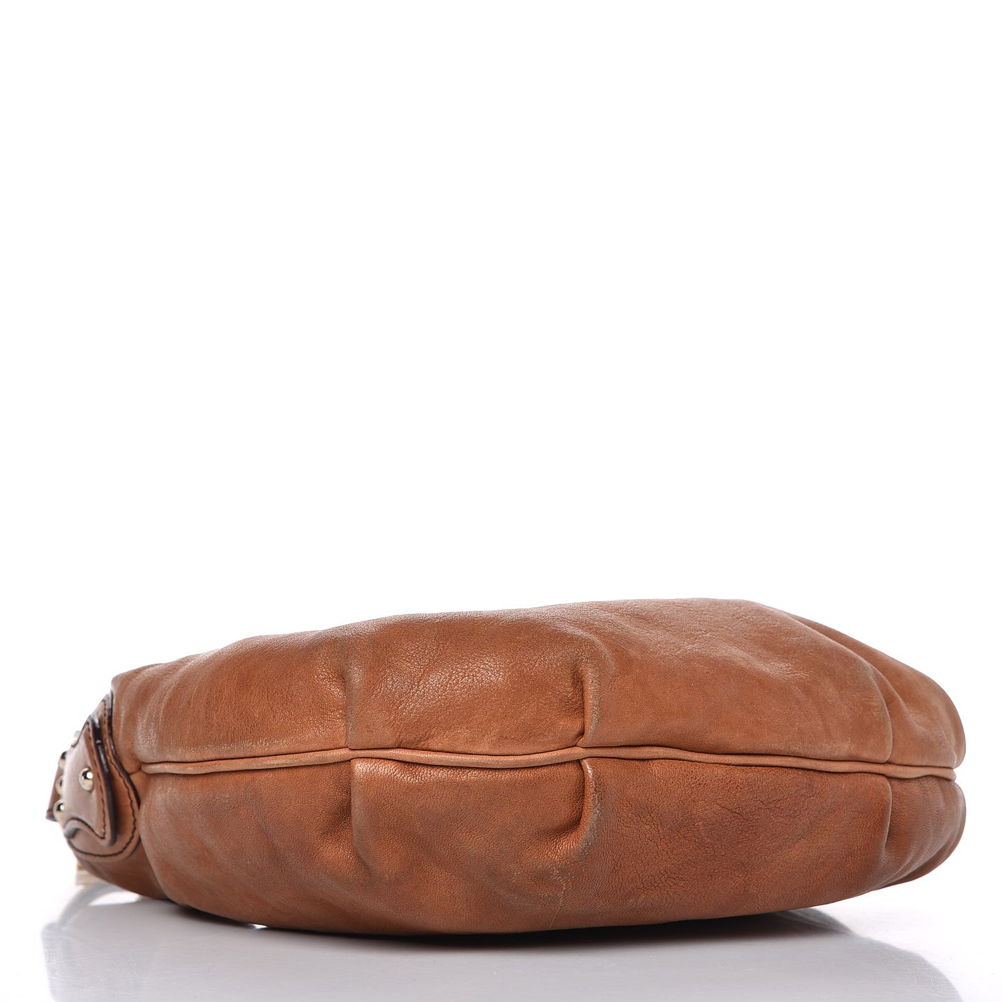 Lambskin Small Chef Chain Hobo Brown