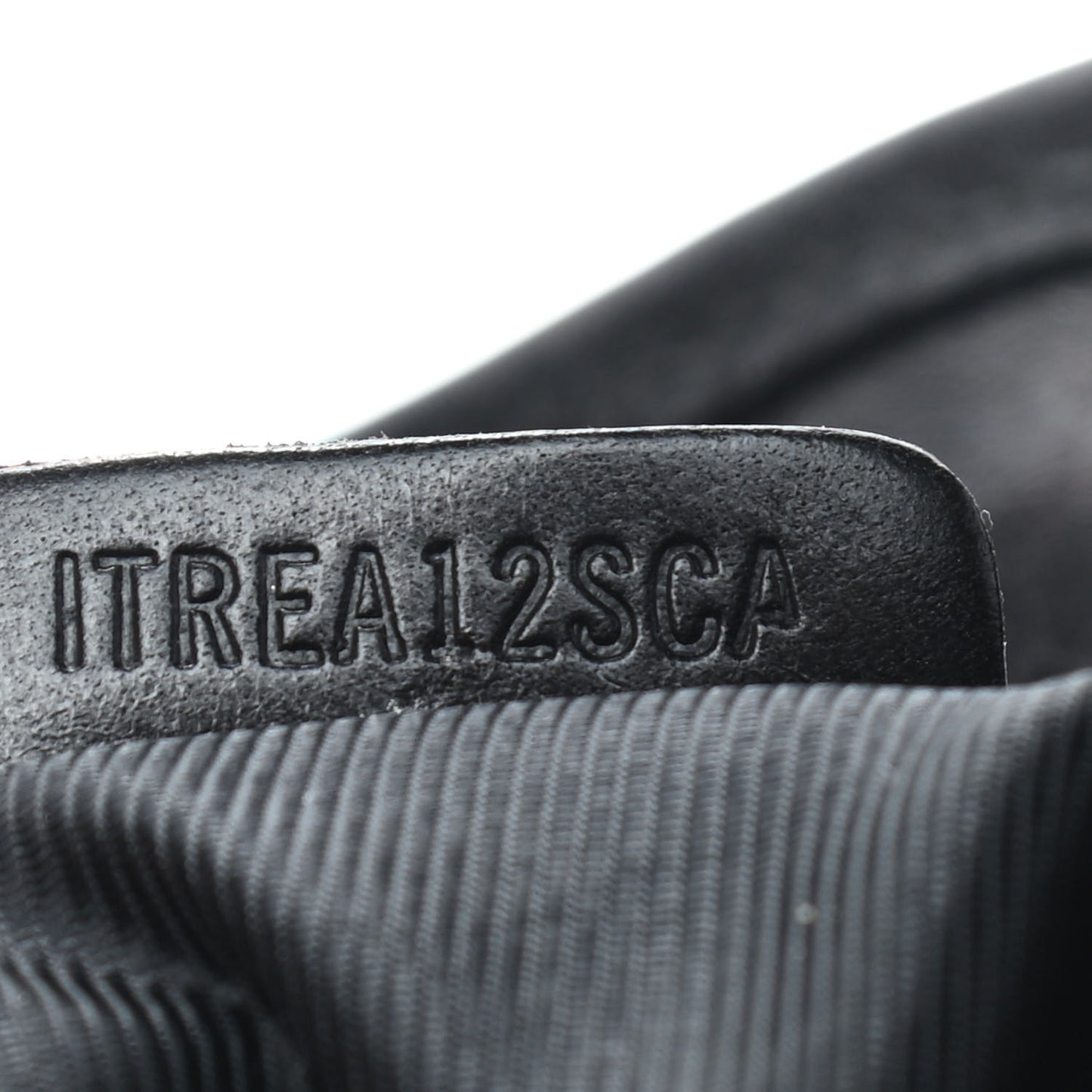 Perforated Calfskin Belted Bag Black
