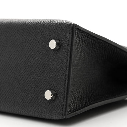 Hermes Epsom Mini Kelly Sellier 20 Black 9 of 10