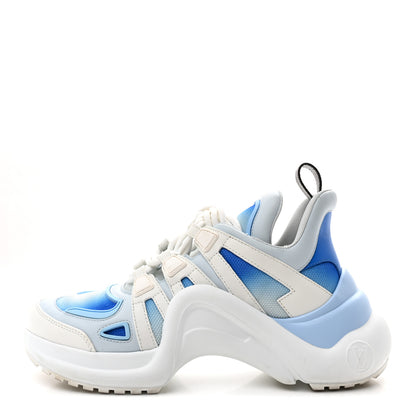 Louis Vuitton Calfskin LV Archlight Gradient Sneakers 38 Light Blue 1 of 9