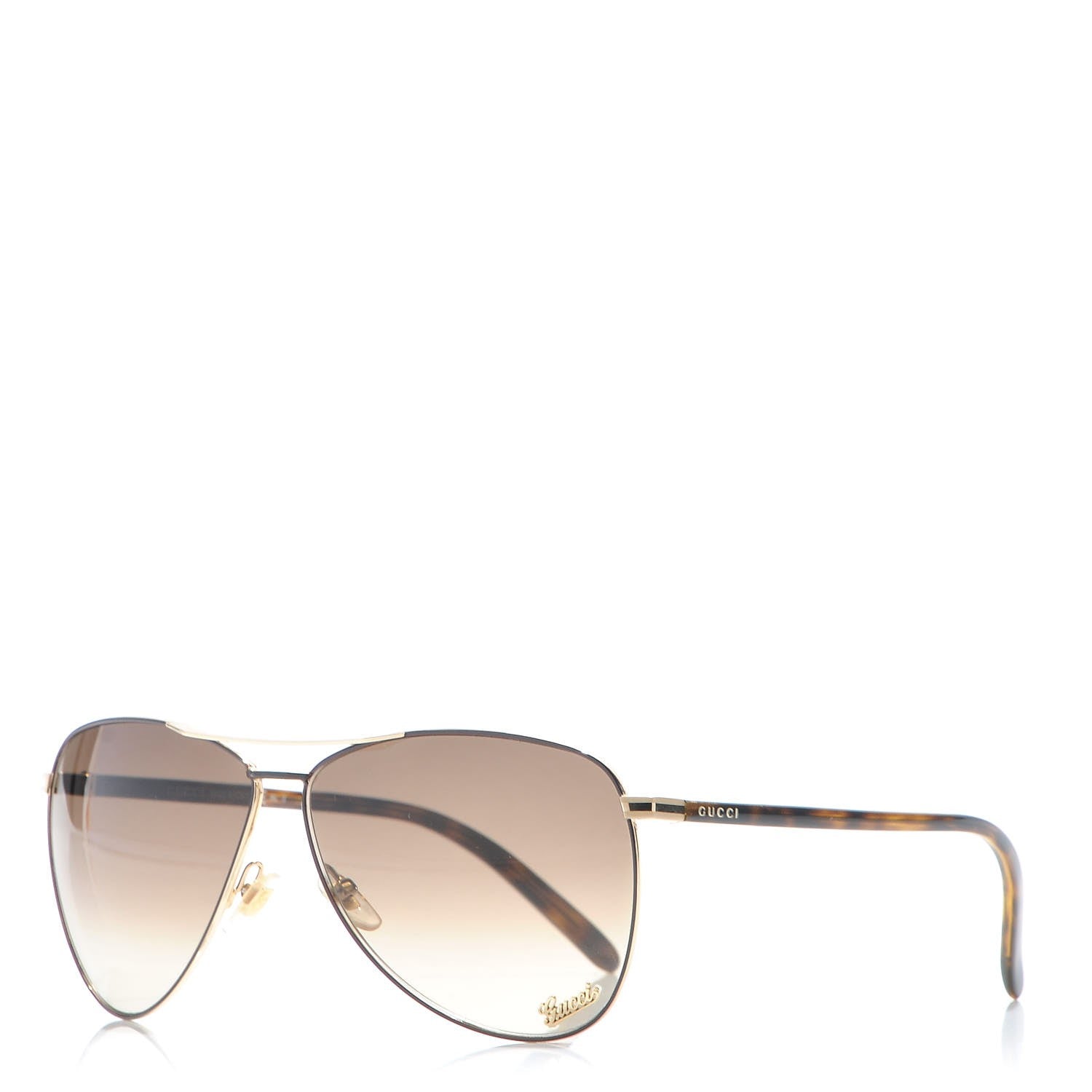 GUCCI サングラス GG 4209/S アビエーター Gucci Aviator Sunglasses 4209/S Gold 284781 – FASHIONPHILE