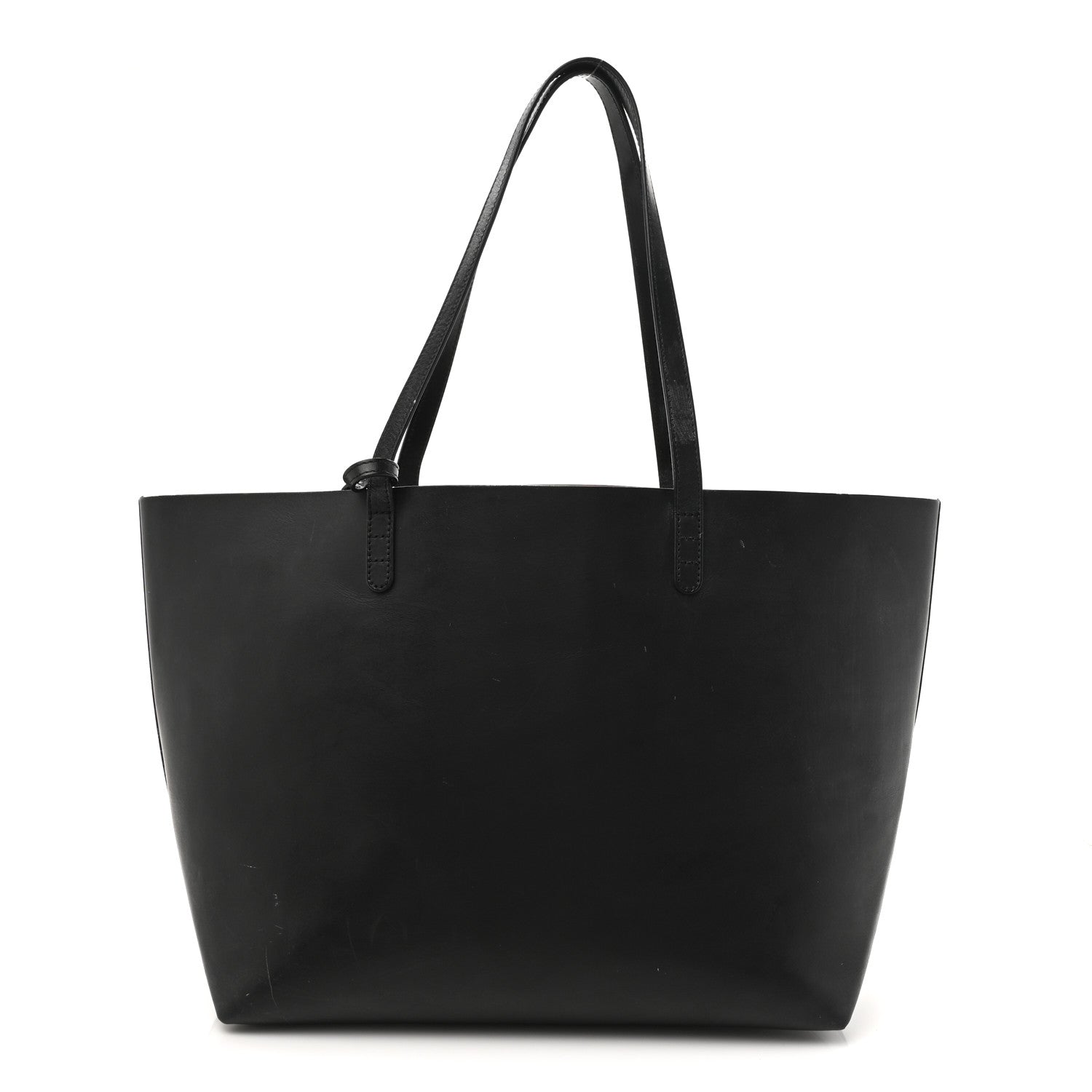 Mansur Gavriel Calfskin Shopping Tote Black Flamma 1 of 17