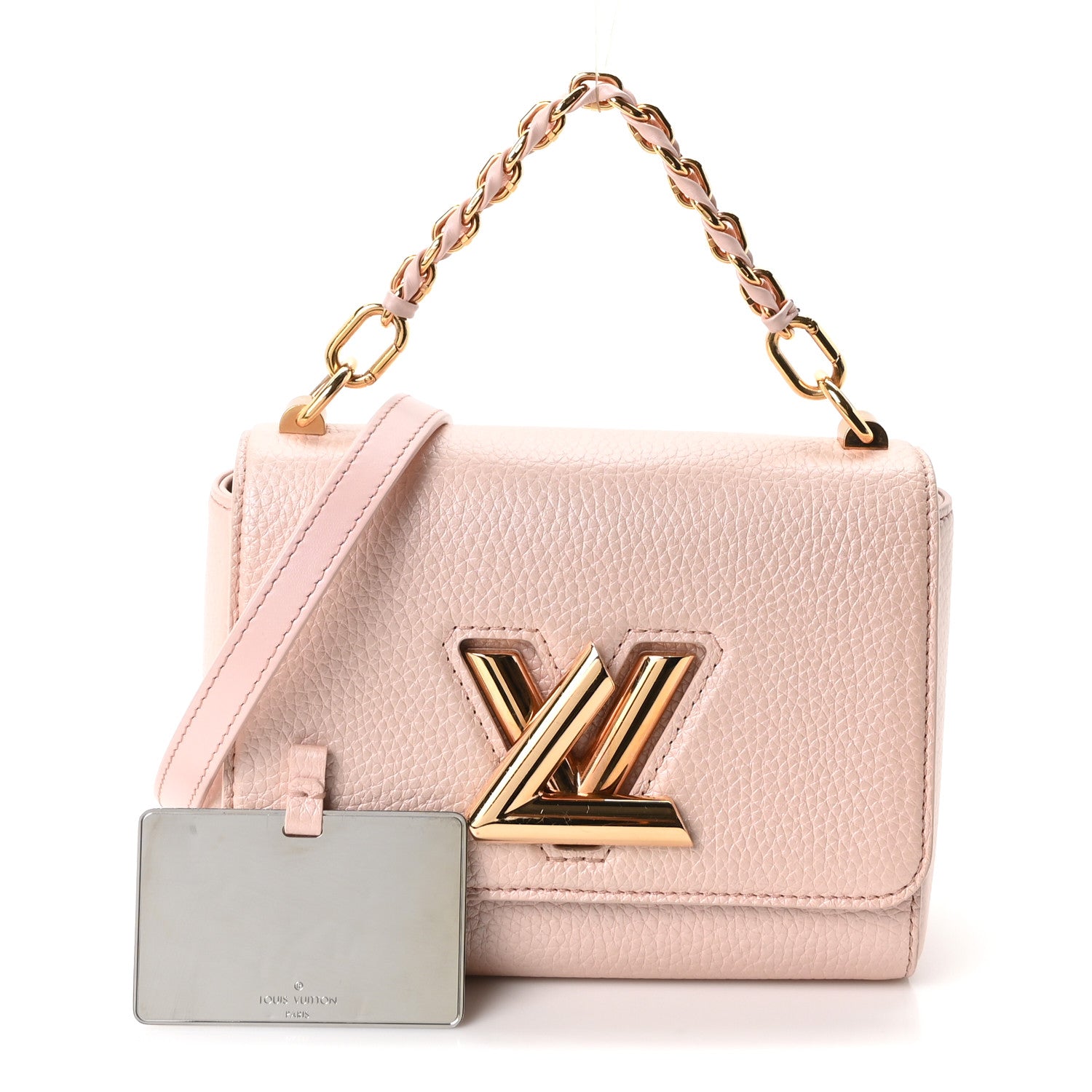 Louis Vuitton Iridescent Grained Calfskin Summer Splash Twist PM Pink 3 of 10