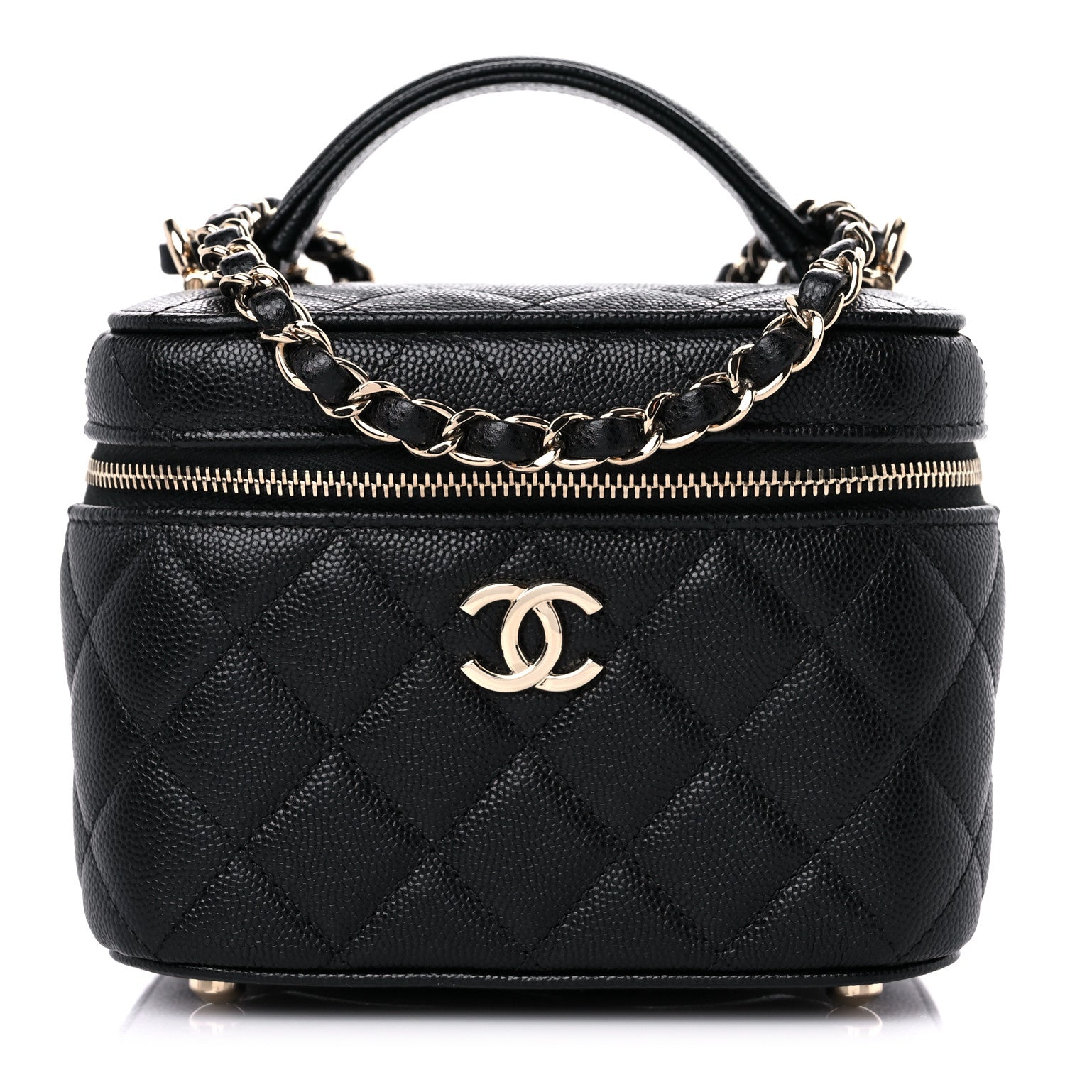Chanel Caviar Quilted Small CC Vanity Case Black 1 of 9