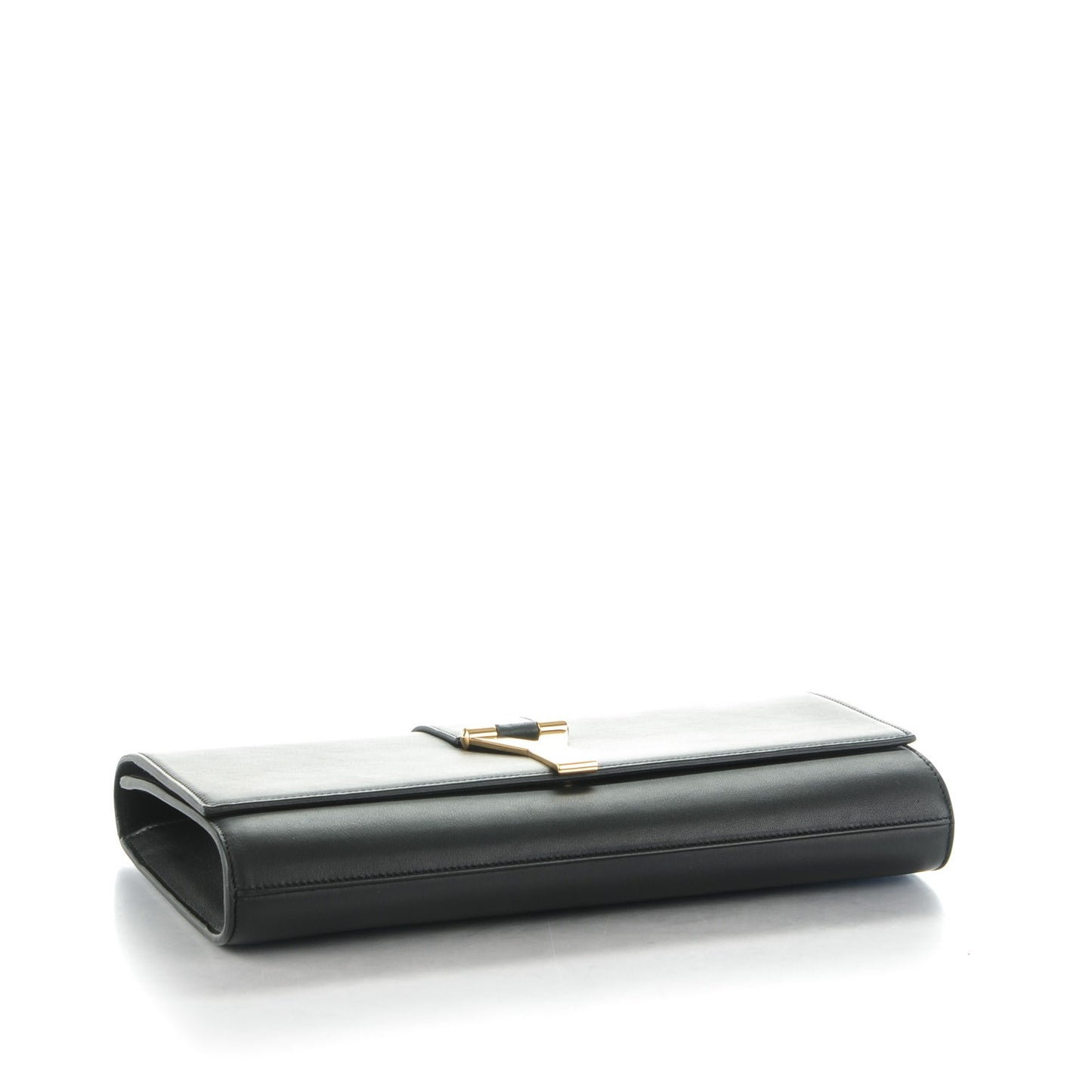 Calfskin Classic Y Ligne Clutch Black