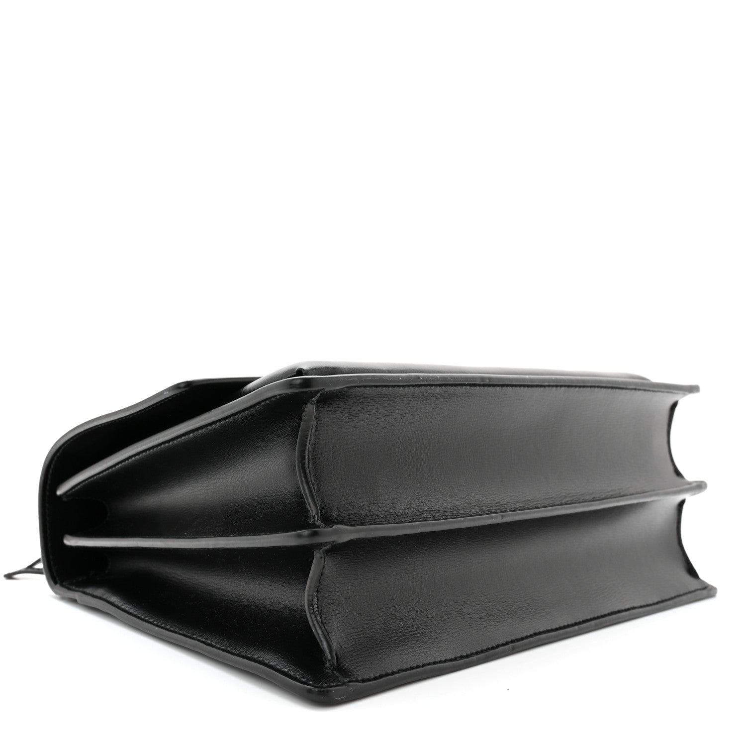 Saint Laurent Calfskin Large Monogram Sunset Black 3 of 9