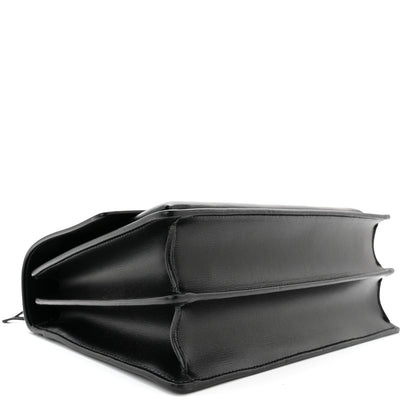 Saint Laurent Calfskin Large Monogram Sunset Black 3 of 9