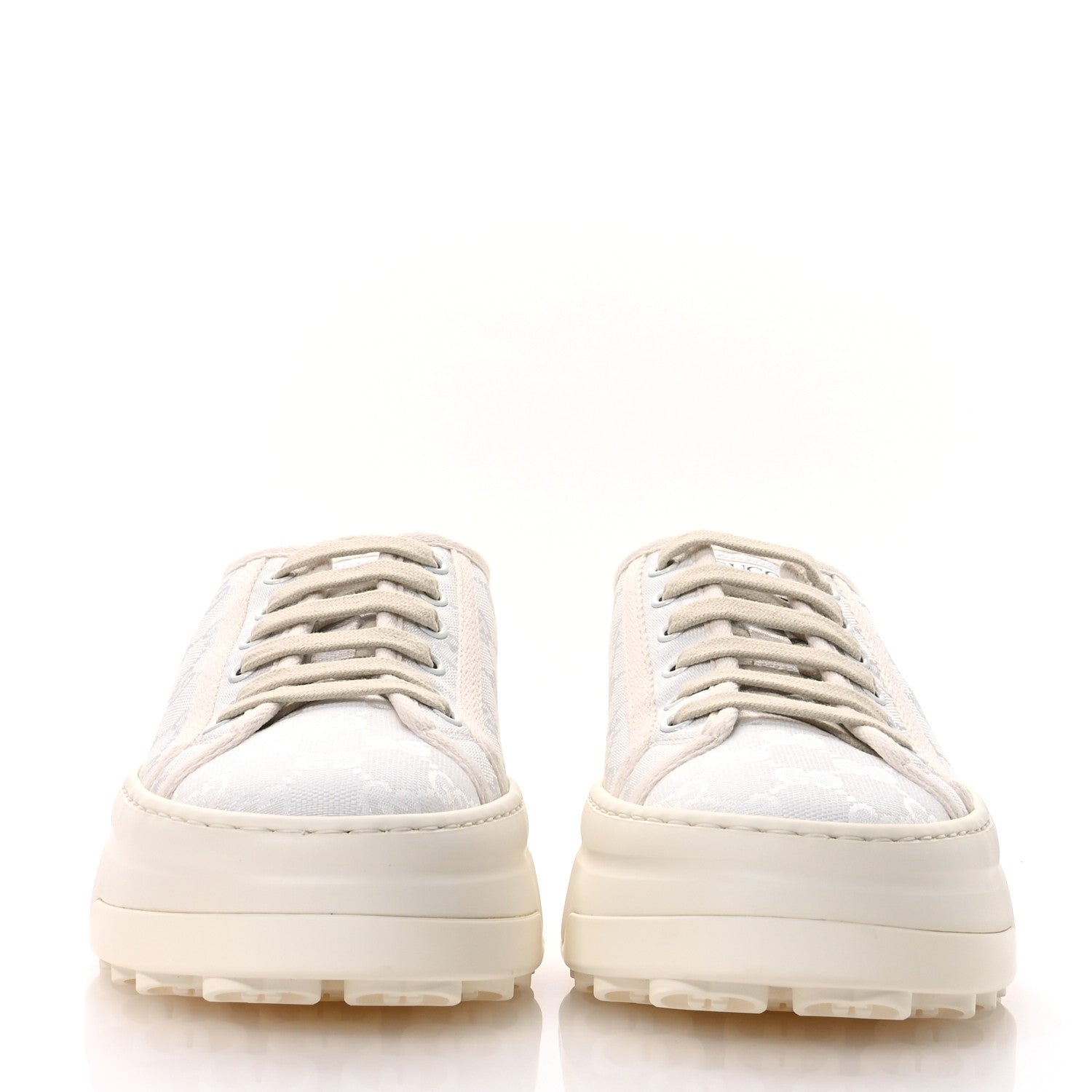 Gucci GG Monogram Womens 1977 Tennis Platform 52mm Sneakers 40.5 Great White Mystic White 3 of 9