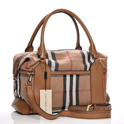 Burberry House Check Satchel Brown Umber 4 of 9