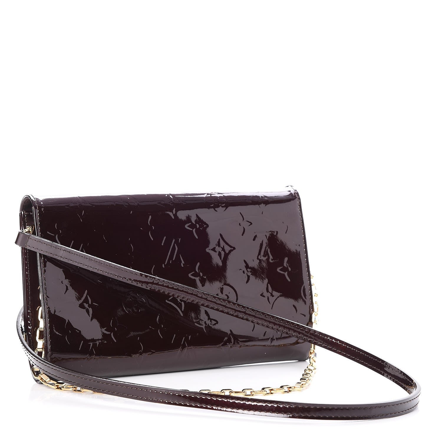 Louis Vuitton Vernis Ana Clutch Amarante 3 of 7