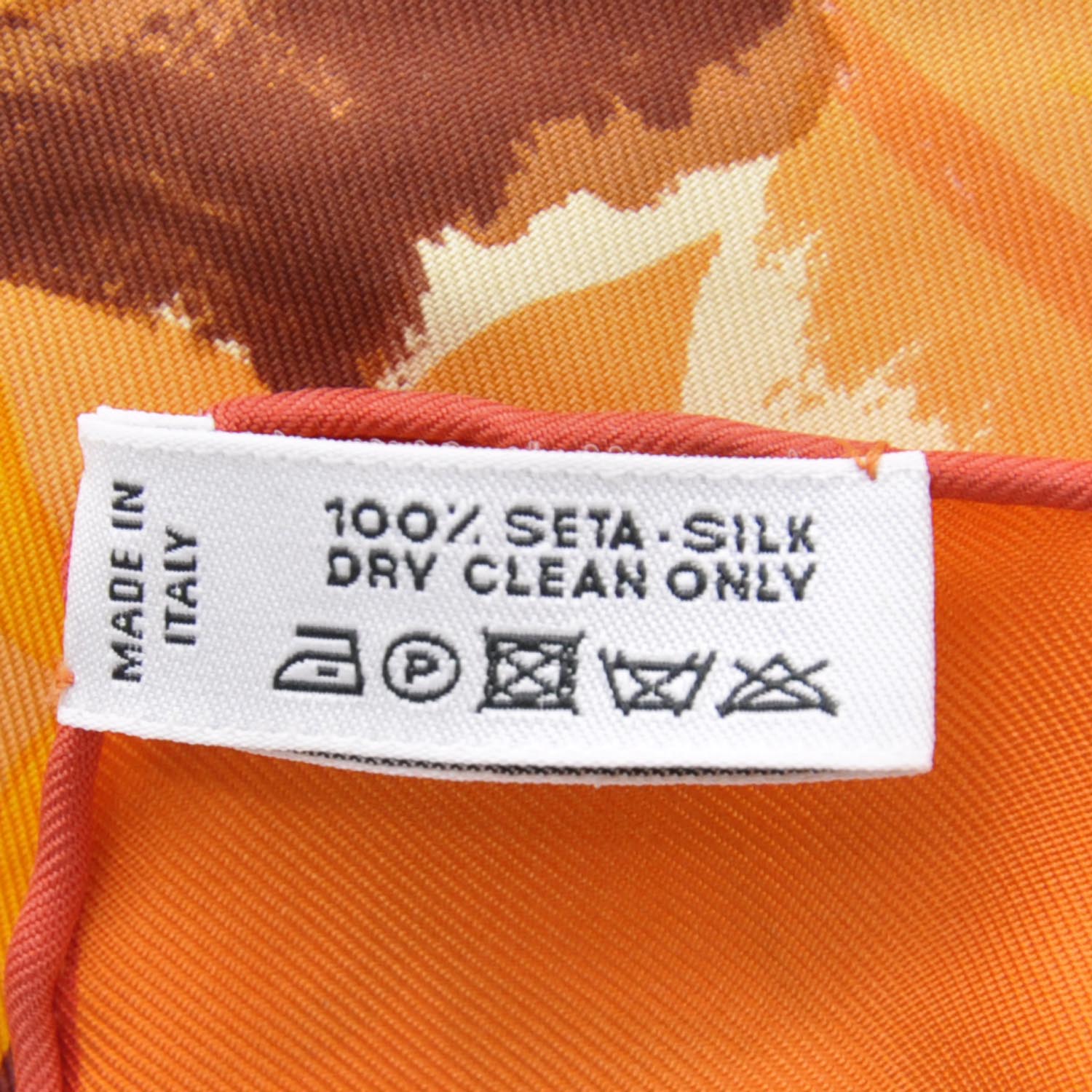 Louis Vuitton Silk Carre Au Fil De Temps Scarf Orange 8 of 9
