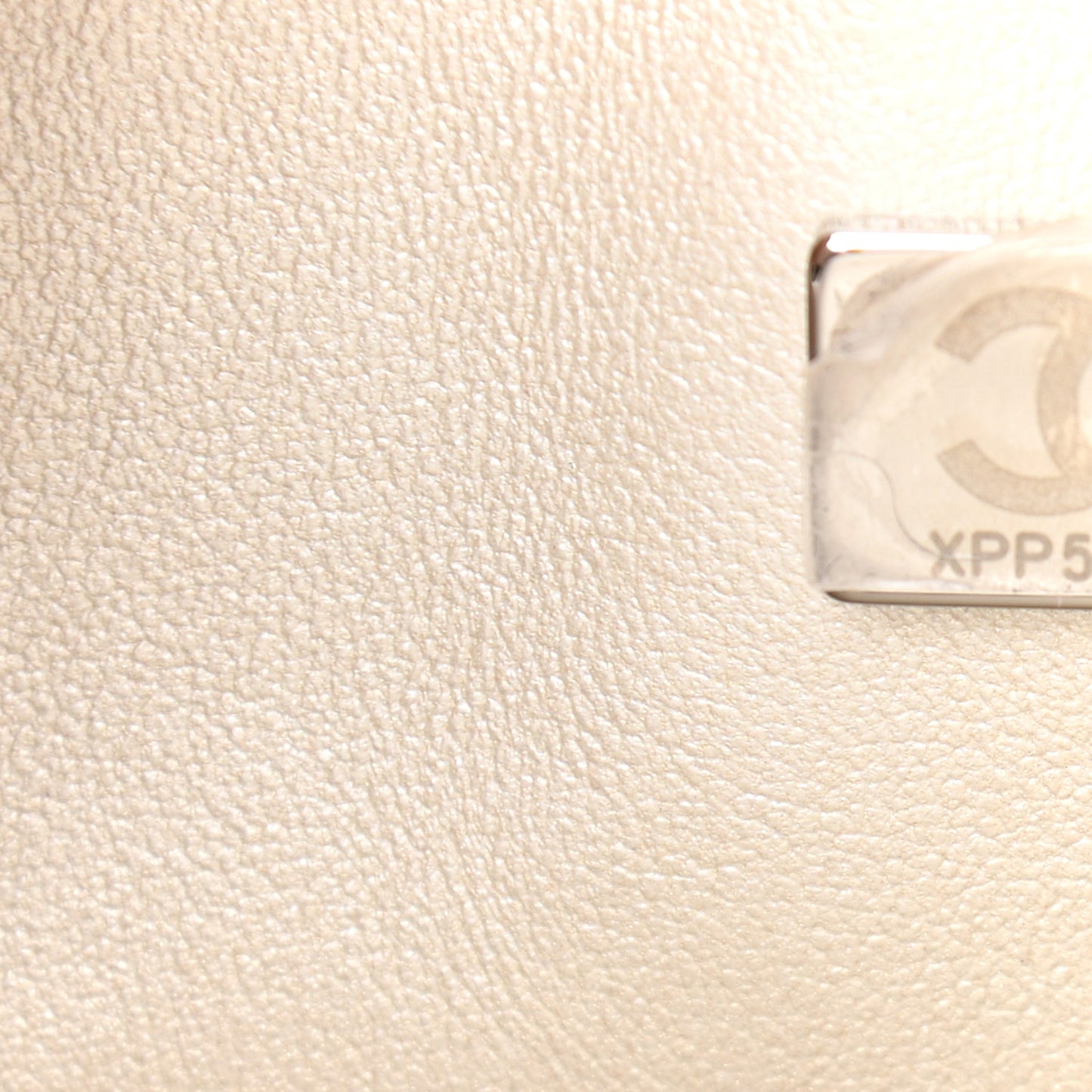 Metallic Goatskin Quilted Ombre Medium Double Flap Grey Green