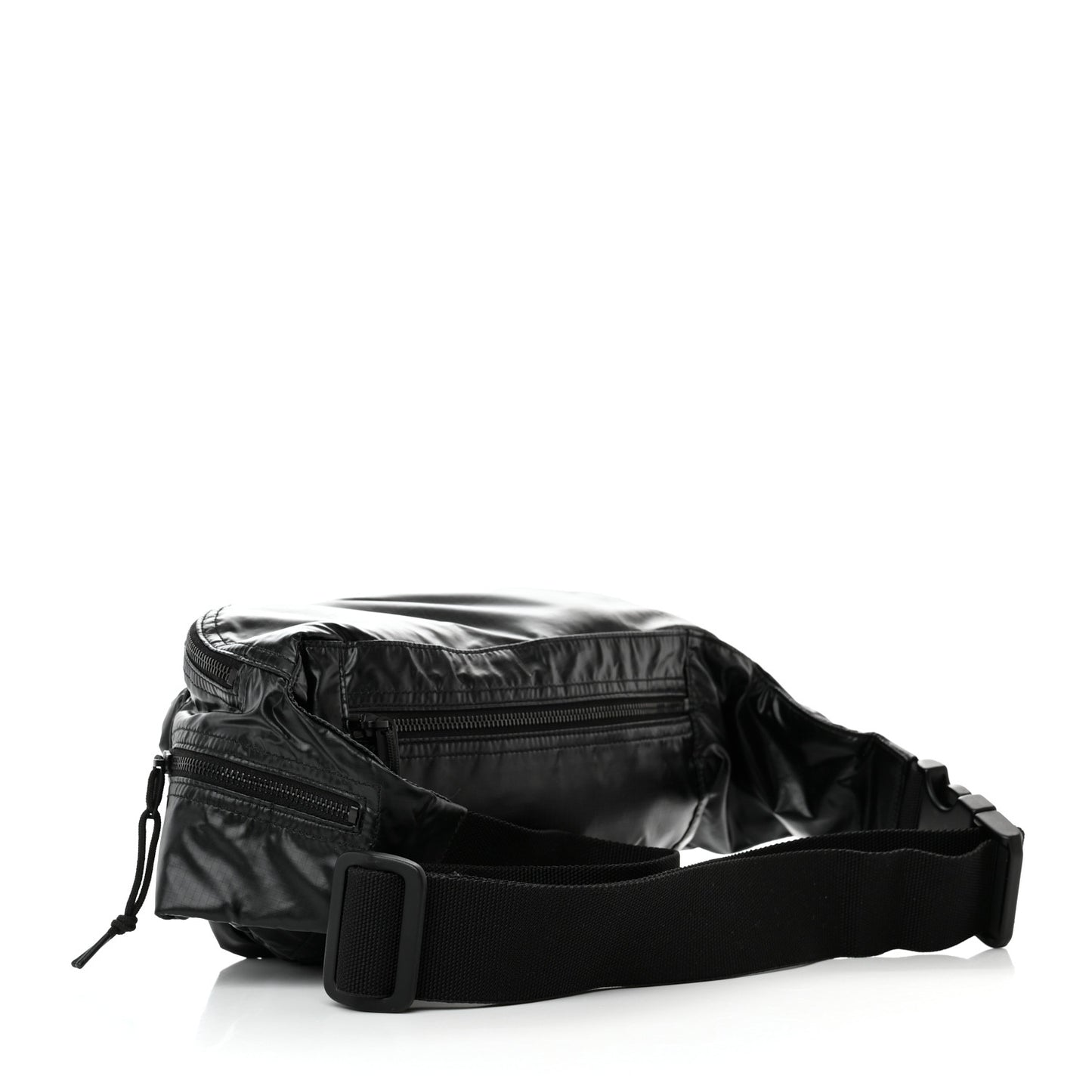 Nylon Logo Ripstop Body Belt Bag Black