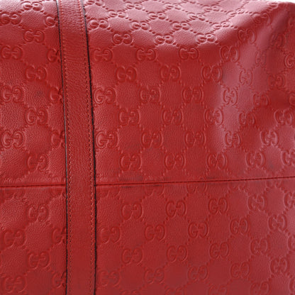 Gucci Guccissima Large Carry On Duffle Red 11 of 15