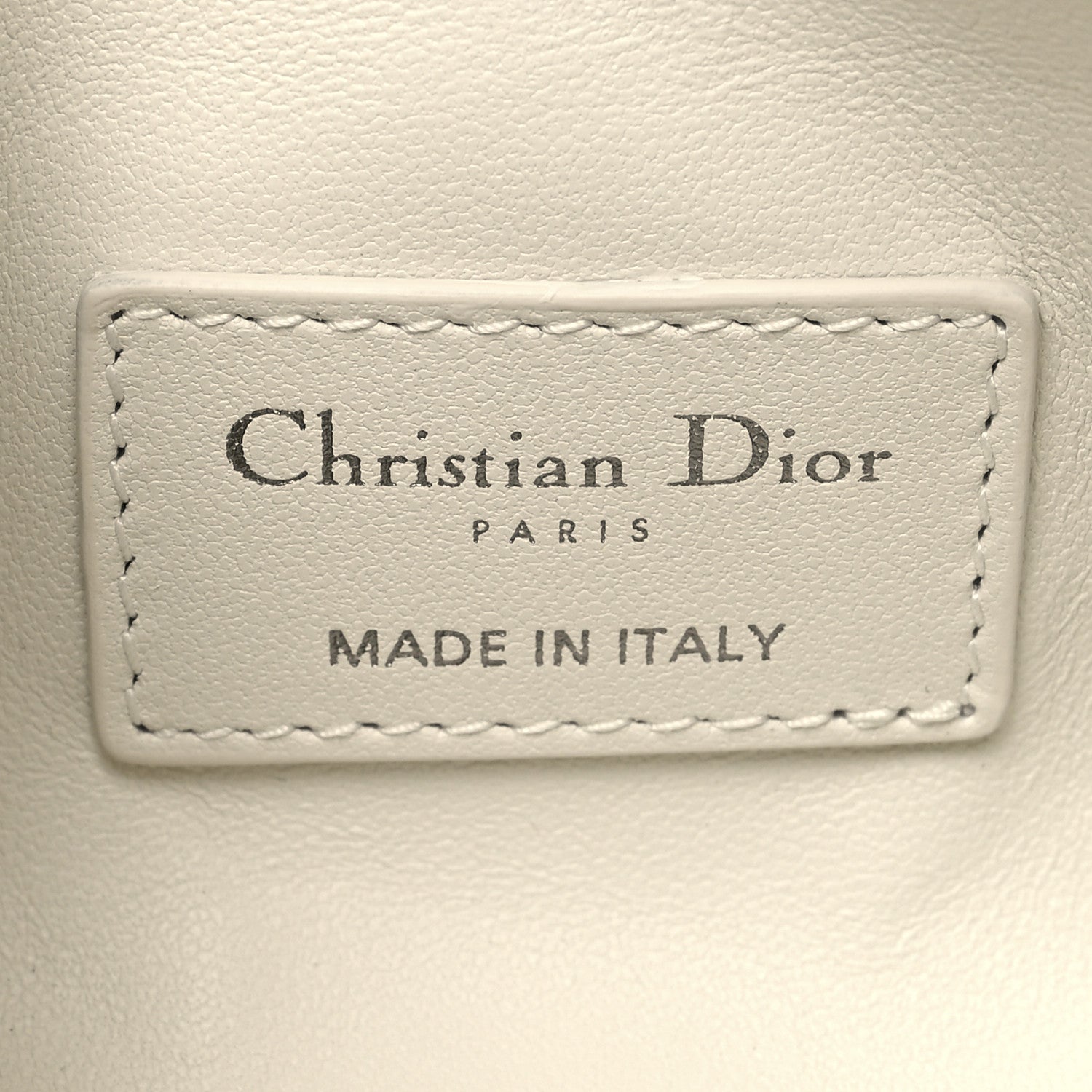 Christian Dior Calfskin Macrocannage Small Diortravel Nomad Pouch Ivory 6 of 10