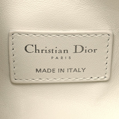 Christian Dior Calfskin Macrocannage Small Diortravel Nomad Pouch Ivory 6 of 10