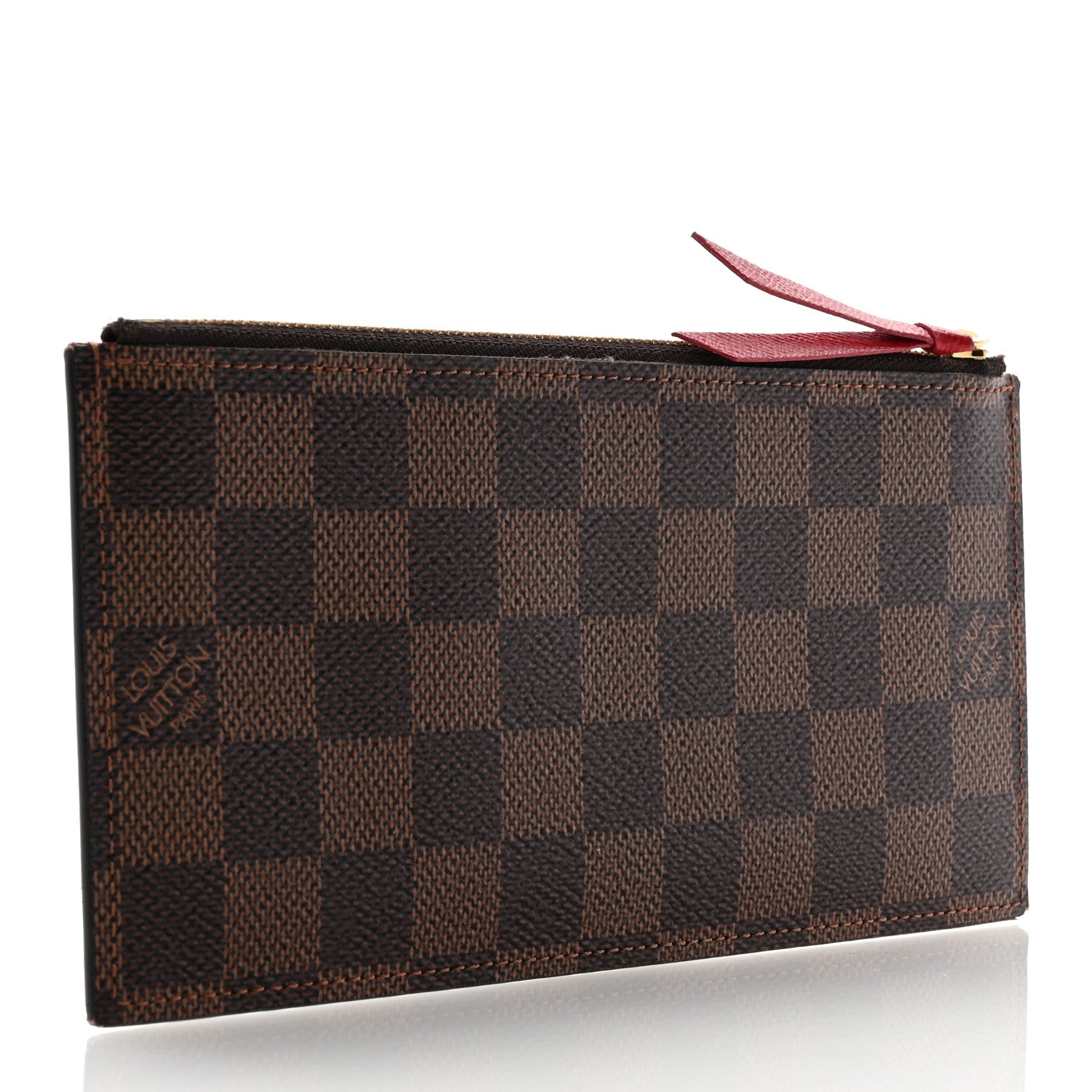 Louis Vuitton Damier Ebene Felicie Chain Wallet Zippered Insert 3 of 9