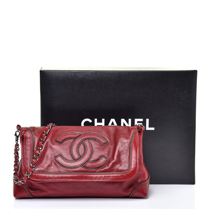 Chanel Lambskin CC Chain Shoulder Bag Red 10 of 12