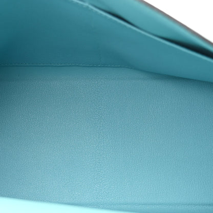 Hermes Togo Kelly Retourne 32 Bleu Atoll 5 of 10