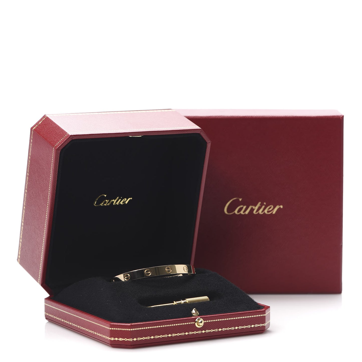 18K Yellow Gold LOVE Bracelet 17