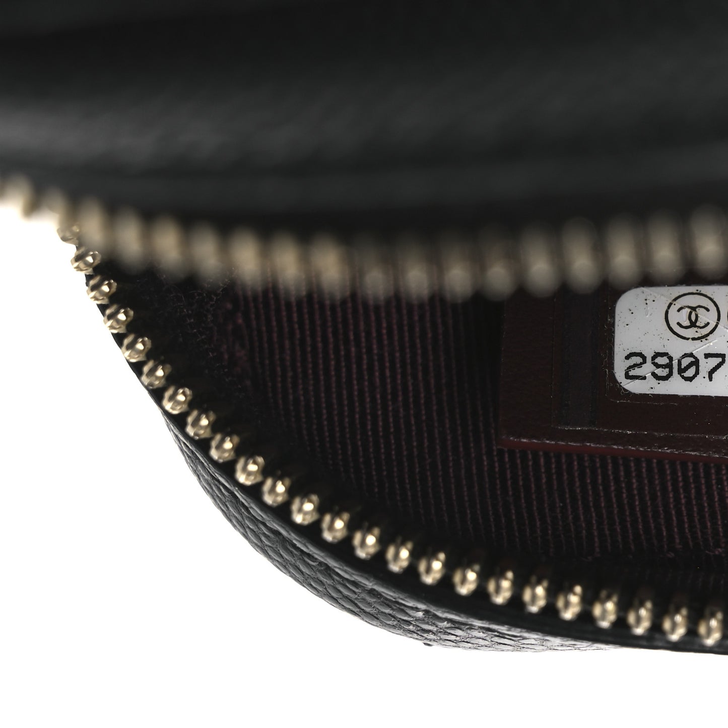 Caviar Quilted Phone Holder Wallet On Chain WOC Black