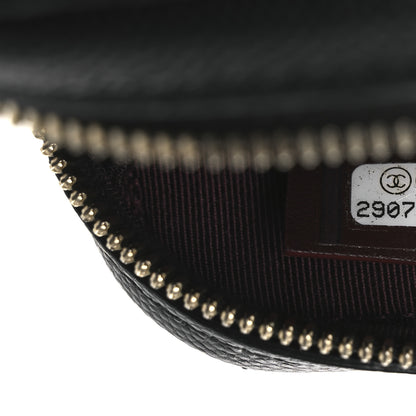 Chanel Caviar Quilted Phone Holder Wallet On Chain WOC Black 7 of 11