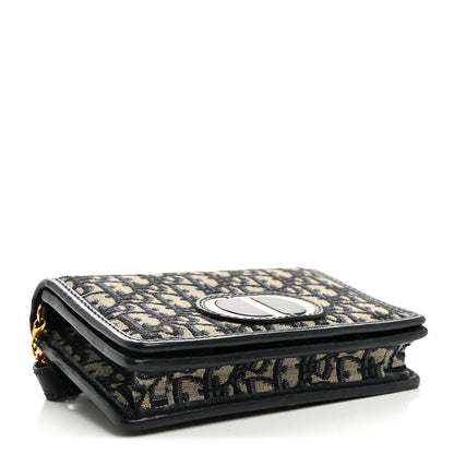 Christian Dior Oblique 30 Montaigne 2-In-1 Pouch Blue 3 of 8