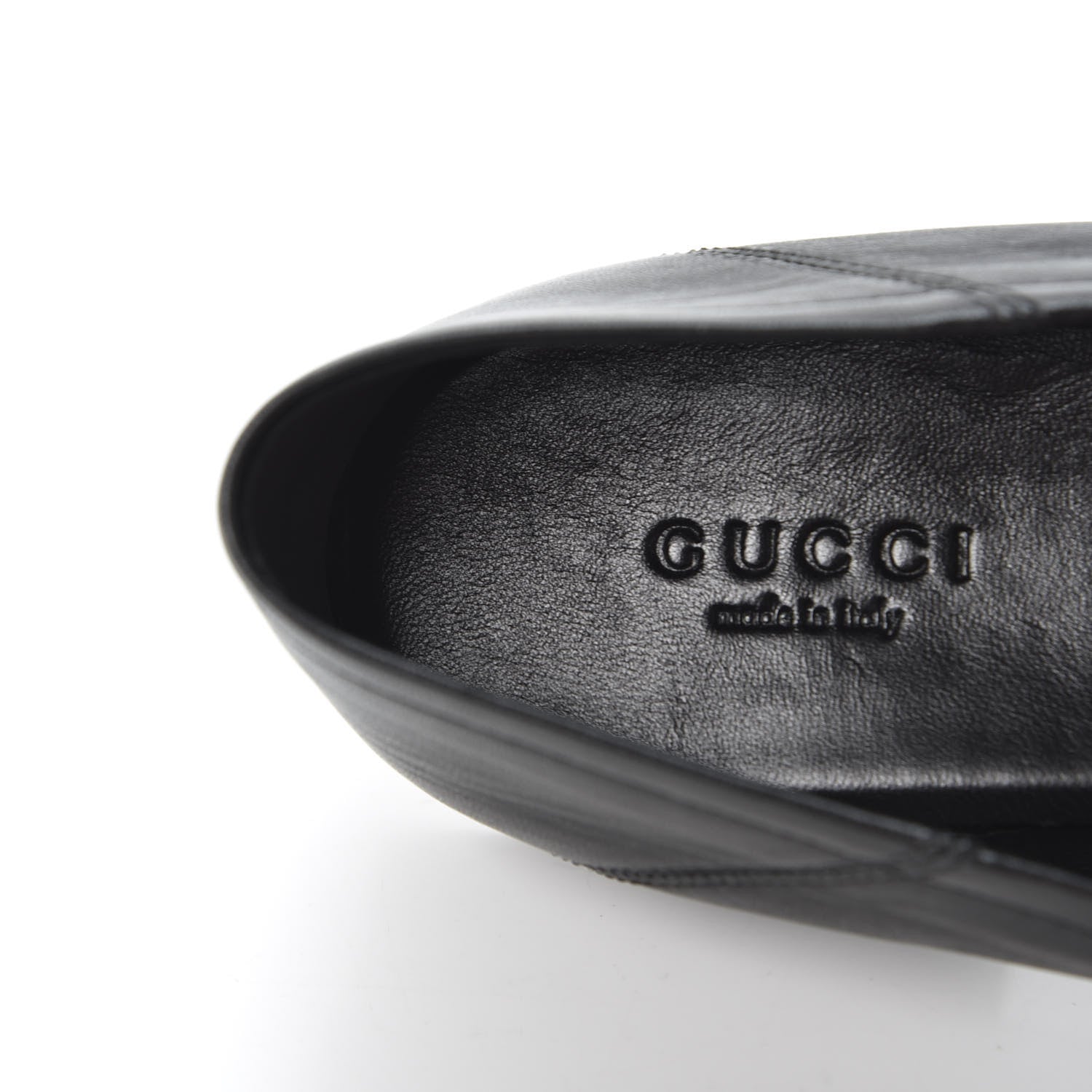 Gucci Lambskin Womens Brixton Horsebit Loafers 37 Black 7 of 11