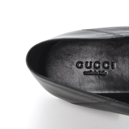 Gucci Lambskin Womens Brixton Horsebit Loafers 37 Black 7 of 11