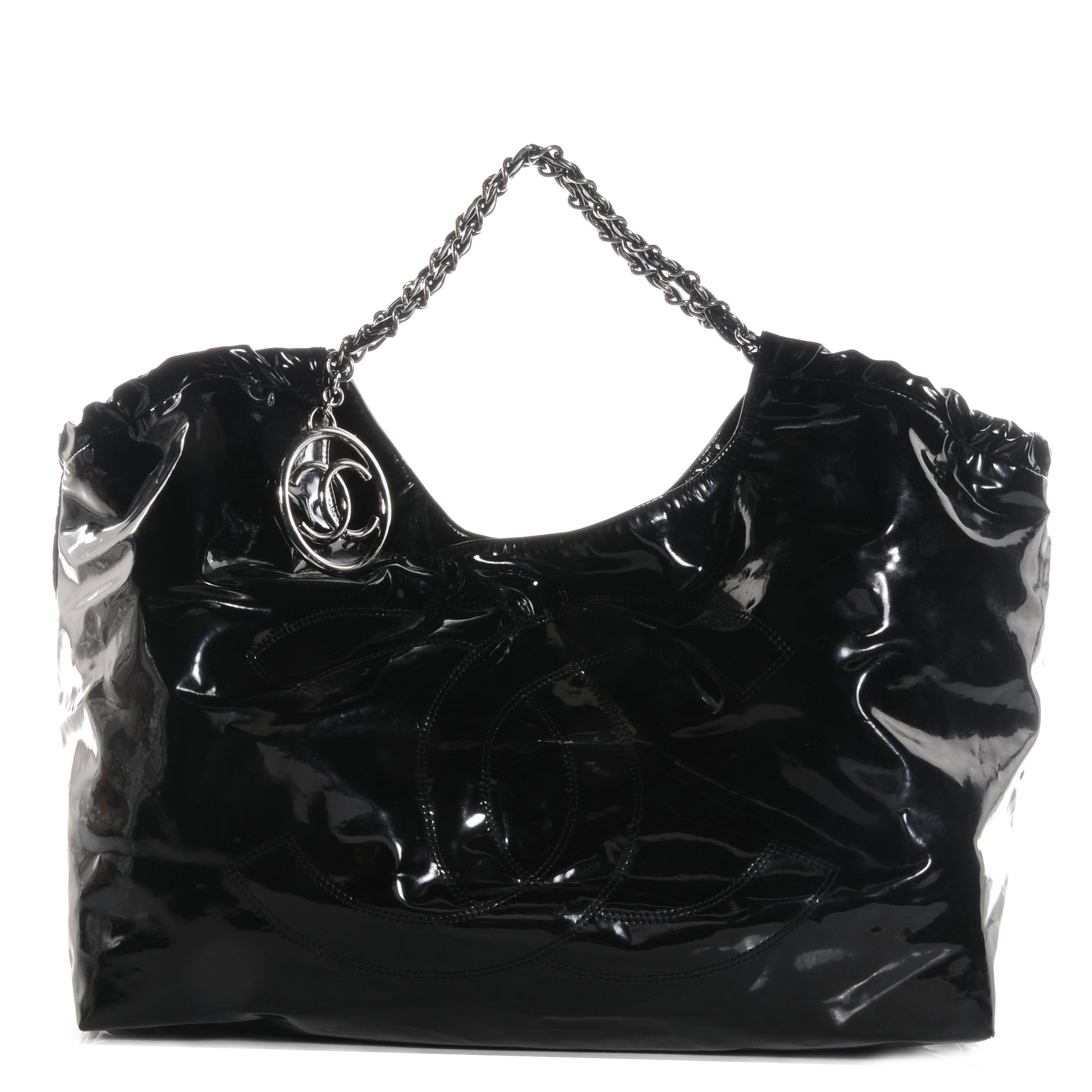 Chanel Vinyl XL Coco Cabas Black 1 of 7