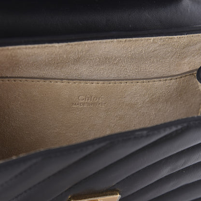 Chloe Calfskin Quilted Mini Drew Bijou Shoulder Bag Black 8 of 9