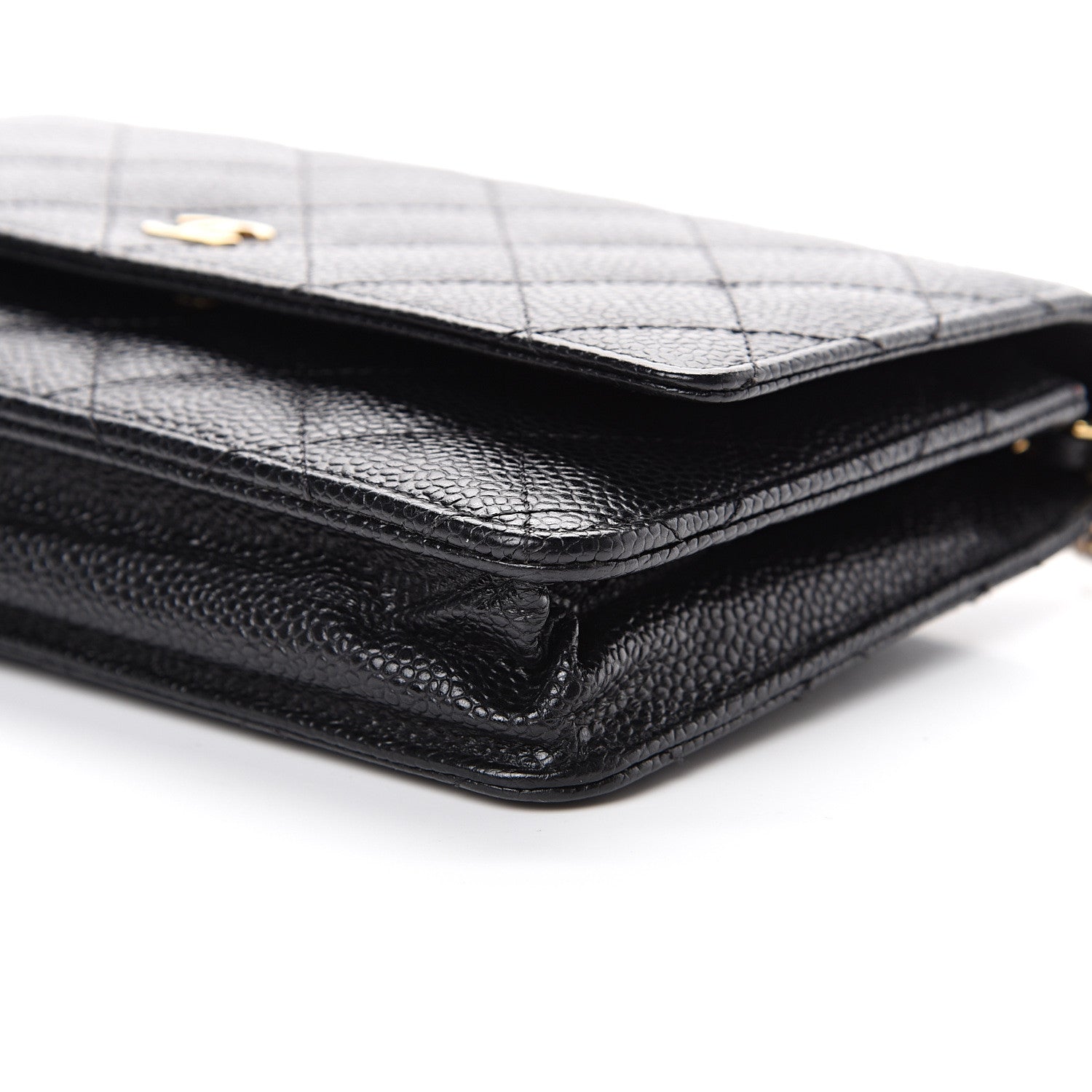 Chanel Caviar Quilted Wallet On Chain WOC Black 10 of 10