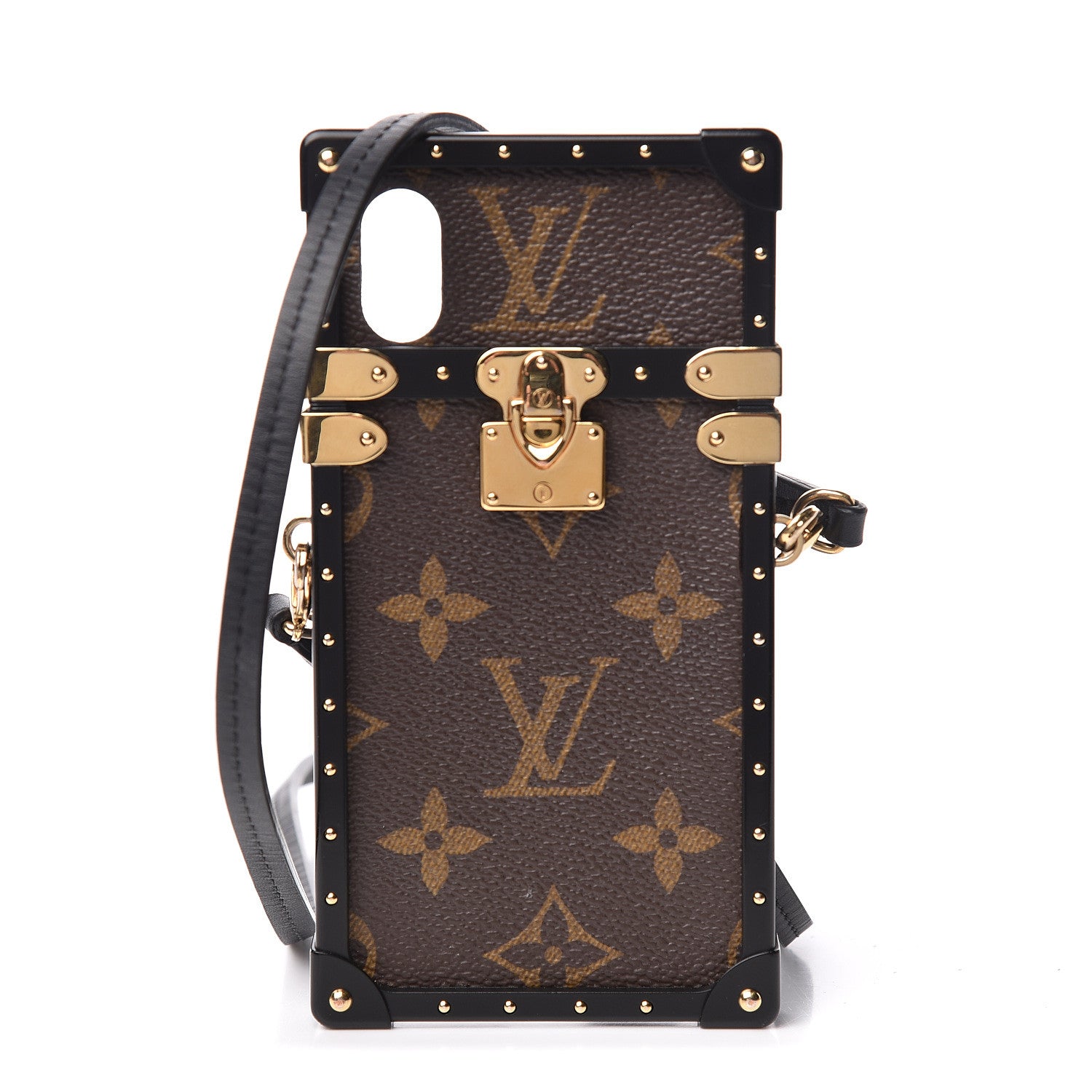 Louis Vuitton Monogram Eye Trunk With Strap iPhone X XS Case 1 of 13