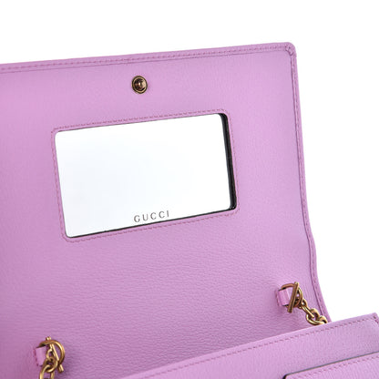 Gucci Calfskin Marquise Crystals Mini GG Chain Wallet Malva 6 of 8