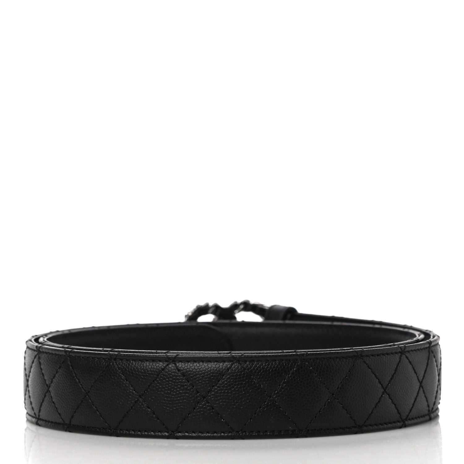 Chanel Caviar Quilted CC Chain Belt 95 38 Black 2 of 9