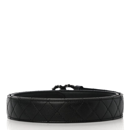 Chanel Caviar Quilted CC Chain Belt 95 38 Black 2 of 9
