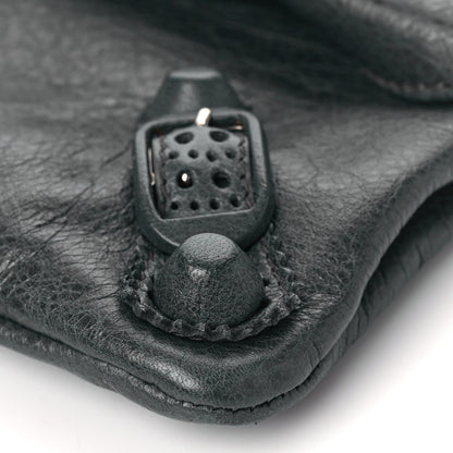 Balenciaga Agneau Giant Brogues Hardware Envelope Clutch Anthracite 9 of 9