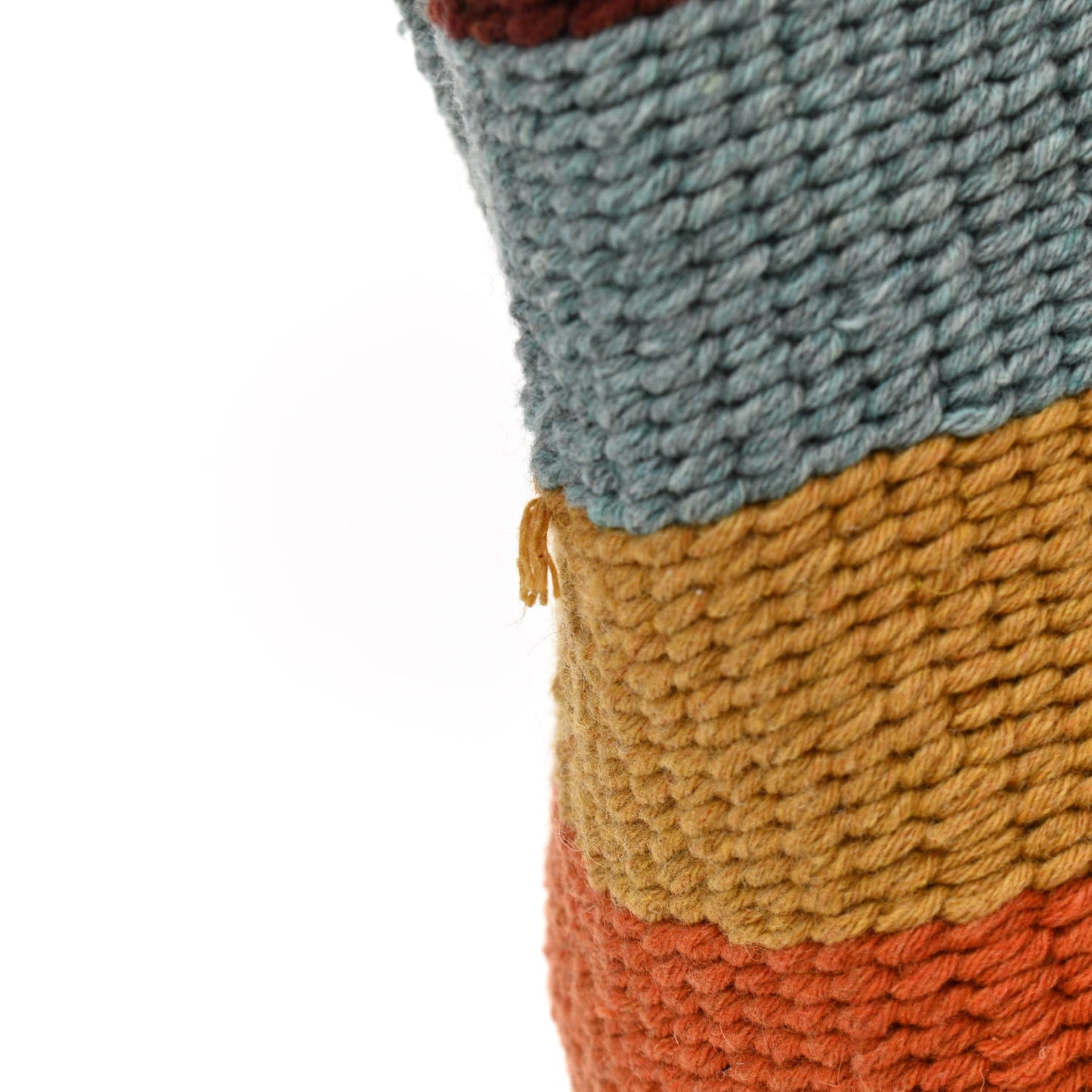 X MIFUKO Woven Large Woody Basket Tote Multicolor