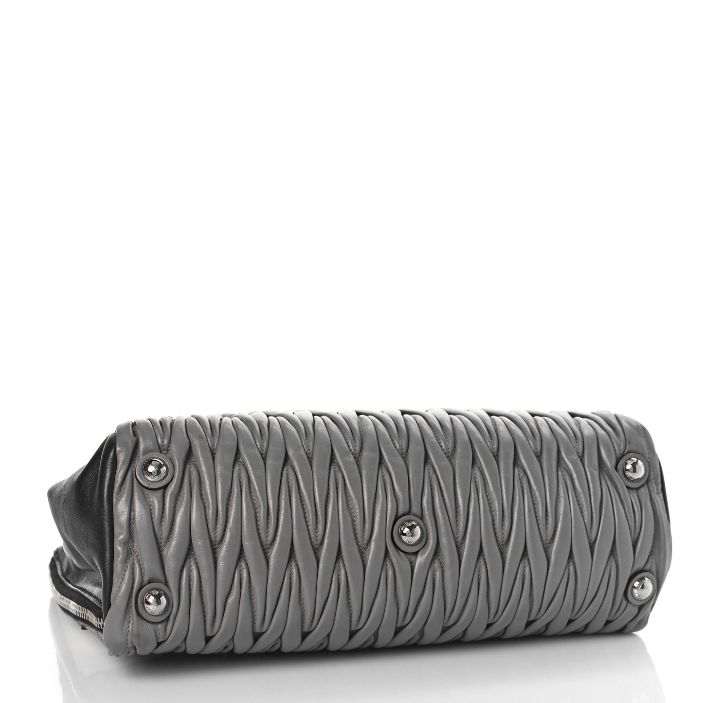 Nappa Matelasse Convertible Satchel Argilla Talco