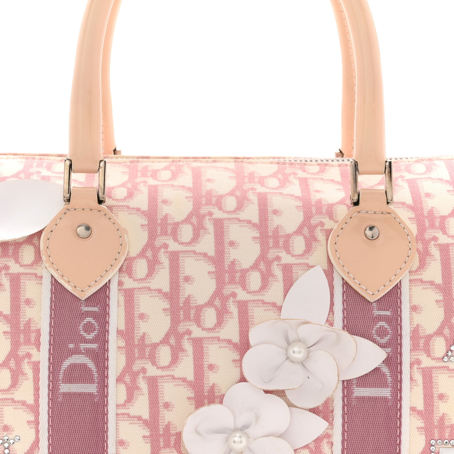 Monogram Girly Boston Pink Pink