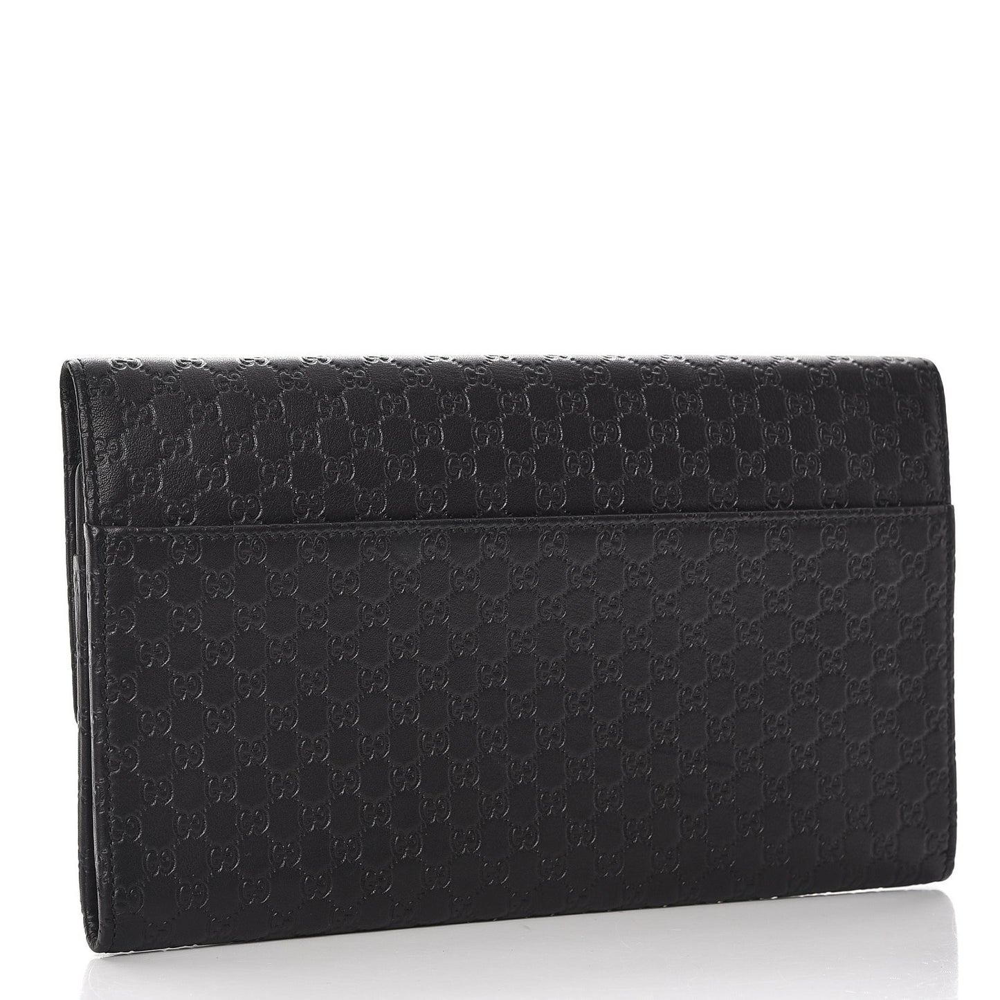 Microguccissima Travel Organizer Flap Wallet Black