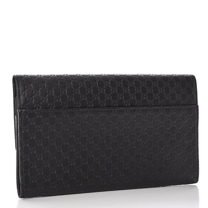 Gucci Microguccissima Travel Organizer Flap Wallet Black 3 of 8
