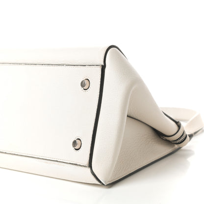 Celine Grained Calfskin Medium Edge Shoulder Bag White 9 of 9