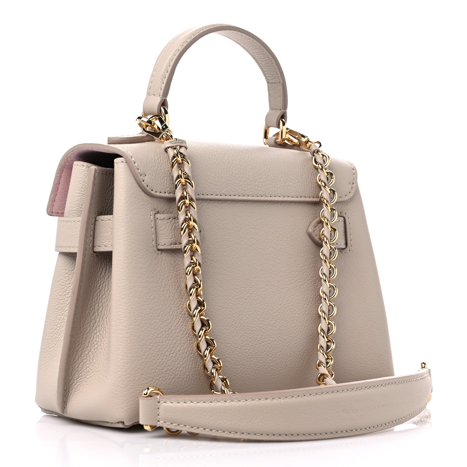 Louis Vuitton Soft Calfskin Mini Lockme Ever Greige 3 of 8
