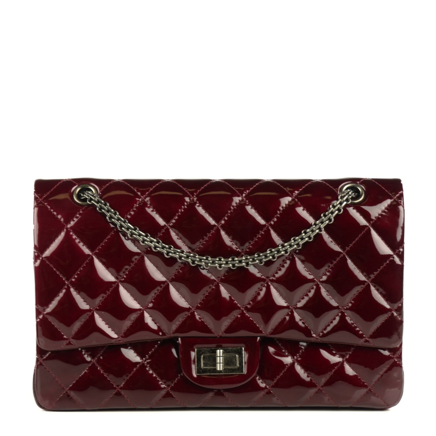 Patent Quilted 2.55 Reissue 227 Bordeaux
