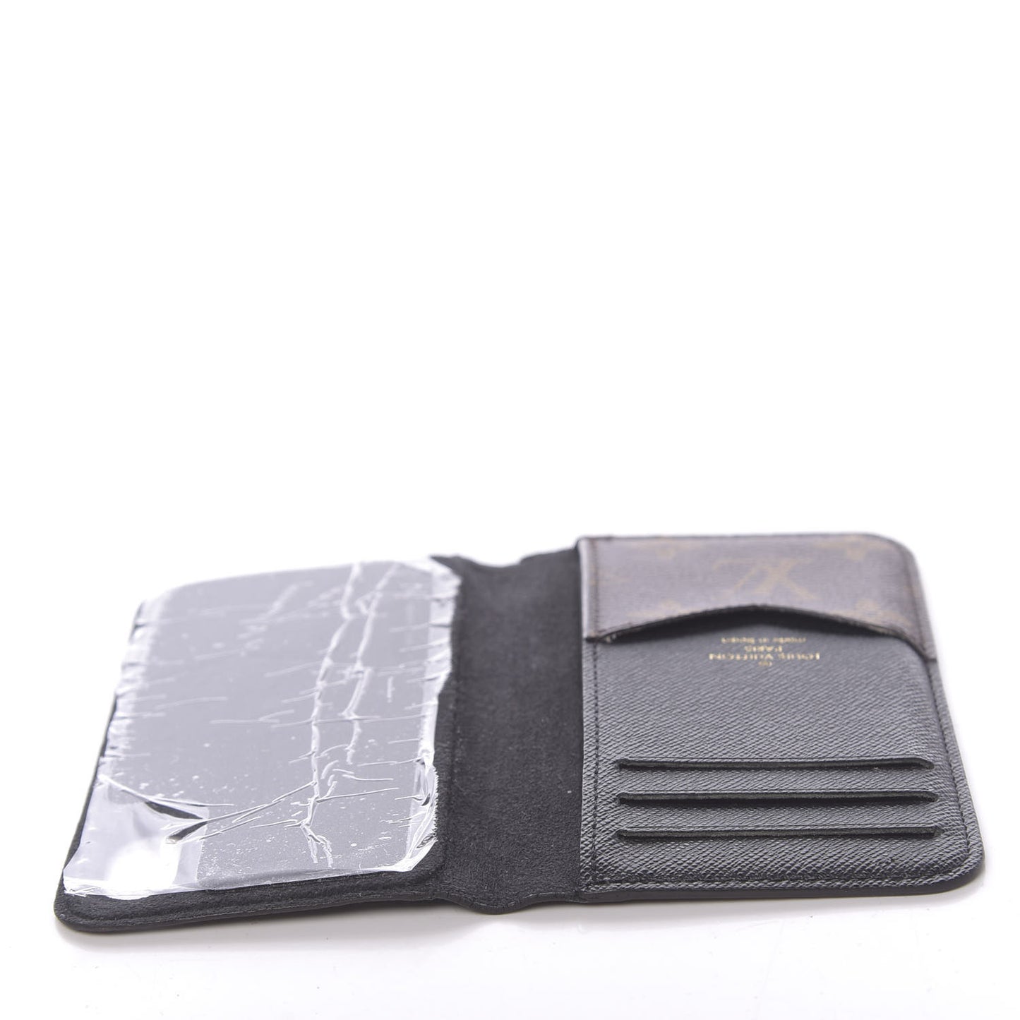 Monogram iPhone XS Folio Case Black