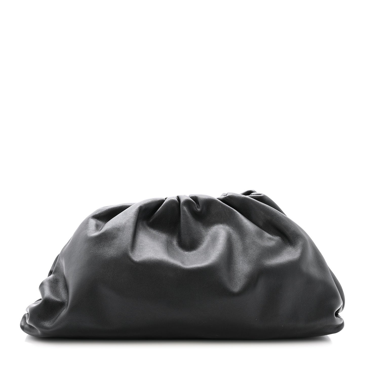 Smooth Butter Calf The Pouch Oversized Clutch Black